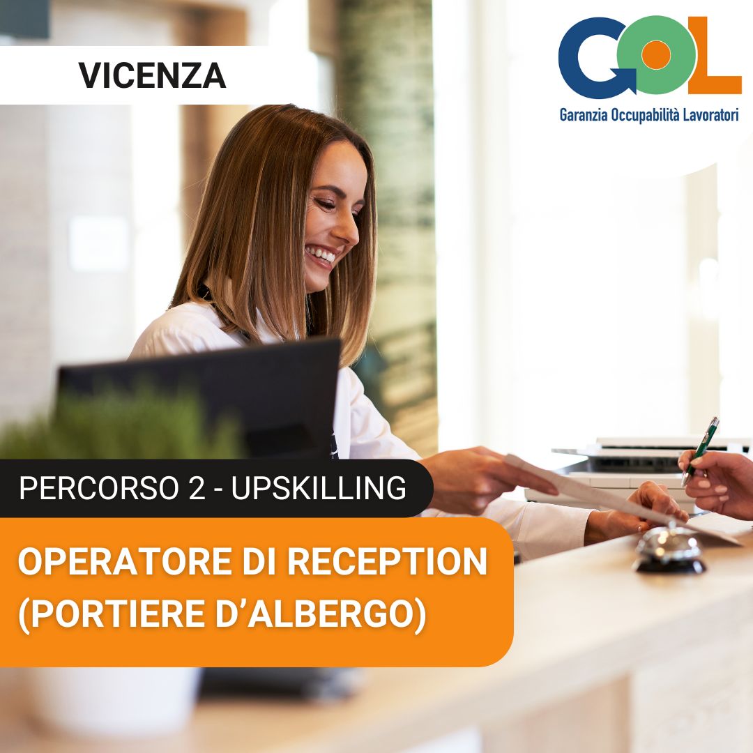 Portiere d'albergo - Operatore di reception (Programma GOL) Vicenza